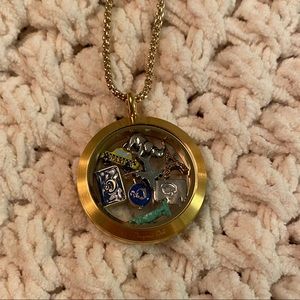 Origami Owl Travel inspired necklace